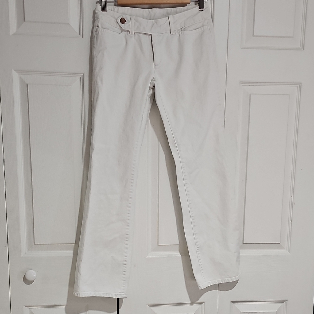 Mavi 740 “Elisa” Extended Tab Flare Jeans – White – Size 29/30